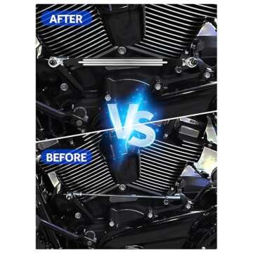 AILMOTO Motorcycle Shift Linkage Black & Silver Compatible for Harley Davidson 1986-2024 Street Glide Electra Glide Road Glide Road King Ultra Class Tri Glide Softail