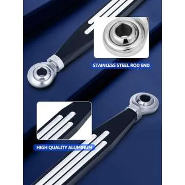 AILMOTO Motorcycle Shift Linkage Black & Silver Compatible for Harley Davidson 1986-2024 Street Glide Electra Glide Road Glide Road King Ultra Class Tri Glide Softail