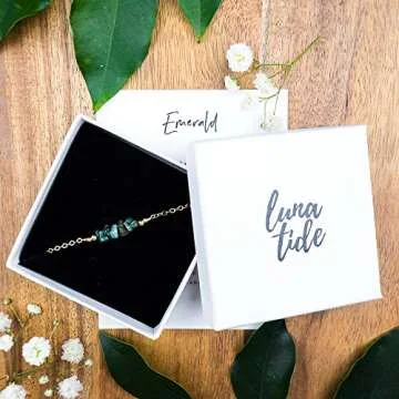 Buy Luna Tide Emerald Chip Bracelet - Elegant & Meaningful Gift