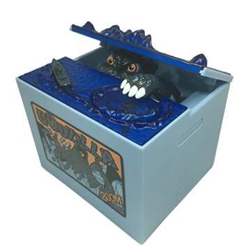 Monster Dinosaur Moving Musical Electronic Chirldren Coin Bank Piggy Bank Money Saving Box by AlienTech