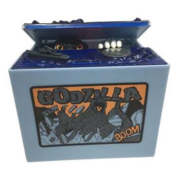 Monster Dinosaur Moving Musical Electronic Chirldren Coin Bank Piggy Bank Money Saving Box by AlienTech