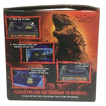 Monster Dinosaur Moving Musical Electronic Chirldren Coin Bank Piggy Bank Money Saving Box by AlienTech