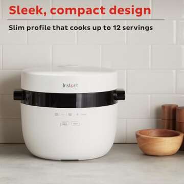 Instant Pot 20-Cup Rice Cooker, Rice and Grain Multi-Cooker with Carb Reducing Technology without Compromising Taste or Texture, From the Makers of Instant Pot, Includes 8 Cooking Presets