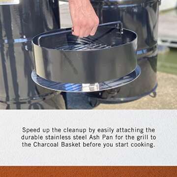 Pit Barrel Cooker Ash Pan - Efficient, Durable Cleanup Tool