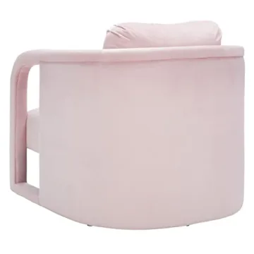 SAFAVIEH Fifer Light Pink Velvet Accent Chair