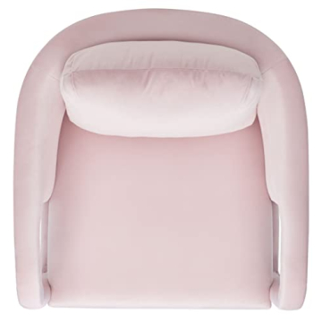 SAFAVIEH Fifer Light Pink Velvet Accent Chair