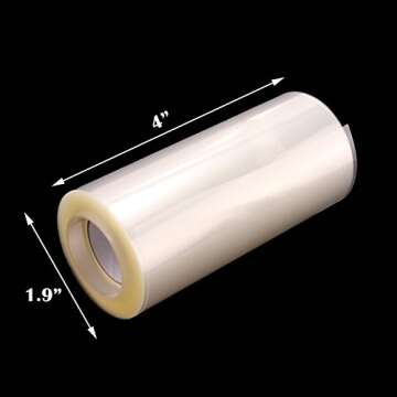 Acetate Sheets for Baking 4 Inch × 33FT Clear Cake Collar Roll, Food Grade PET Transparent Cake Str...