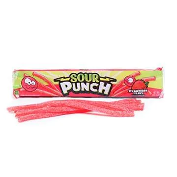Sour Punch Strawberry Straws - 24 Pack 2oz Treats