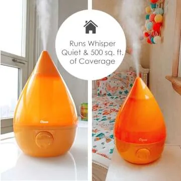 Crane Cool Mist Humidifier: 1 Gallon for Home & Office