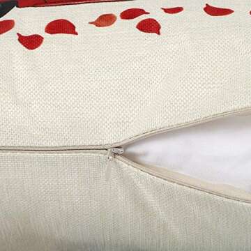 YGEOMER Valentine Pillow Covers 18×18 Inch Set of 4 Valentine’s Day Throw Pillow Covers Holiday Anniversary Wedding Cushion Pillow Case for Sofa Couch Valentine’s Day Decorations Throw Pillow Cover