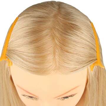 Blonde Mannequin Head Real Human Hair Training Tool