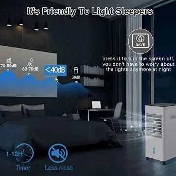 Portable Air Conditioners, 3-IN-1 Evaporative Air Cooler, 1.6 Gallon Air Conditioner for Room, Portable AC Unit w/4 Modes & 3 Speeds & Timer, Personal Air Cooler Fast Cooling for Office Bedroom