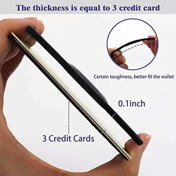 HLHGR for Airtag Wallet Holder,Slim Thin Card Case Holder for Apple AirTag Size of a Credit Card for Purse, Handbag, Clutch (Black