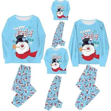 LVXGRAN Christmas Pajamas for Family Christmas Family Matching Outfits Long Sleeve Family Jammies Matching Holiday Pajamas