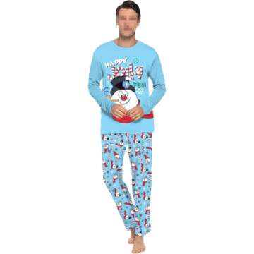 LVXGRAN Christmas Pajamas for Family Christmas Family Matching Outfits Long Sleeve Family Jammies Matching Holiday Pajamas