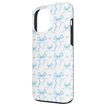 iPhone 13 Pro Max Light Blue Ribbons Case