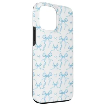 iPhone 13 Pro Max Light Blue Ribbons Case