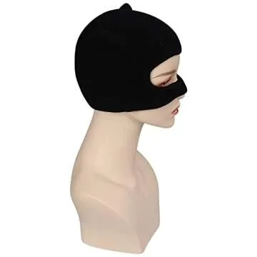 Gosbeliy Womens Catwoman Cosplay Mask Knitted Head Mask Halloween Masquerade Props