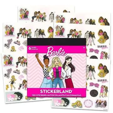 Barbie School Supplies Pen Set - 3 Pc Barbie Ballpoint Pens Party Favors Bundle for Kids Plus Stickers, More | Barbie Pens for Kids, Barbie School Supplies
