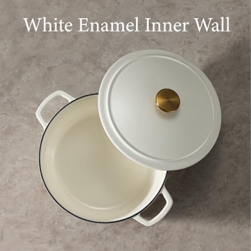 CAROTE Enameled Cast Iron Dutch Oven for All Cooking Needs