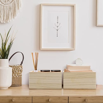 Sorbus Wooden Crates for Storage and Organization - 2 Pack