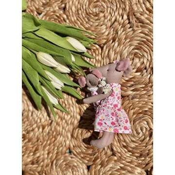 LEVLOVS Christmas Mouse in a Match Box and Friends Toy Baby Registry Gift Forest Mice Plush Toy