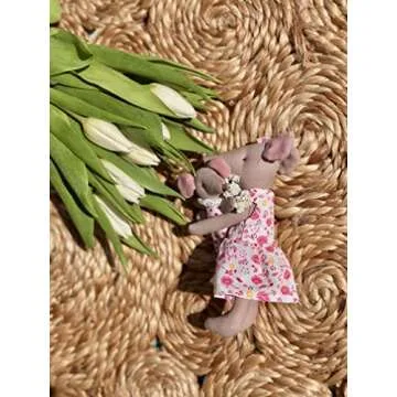 LEVLOVS Christmas Mouse in a Match Box and Friends Toy Baby Registry Gift Forest Mice Plush Toy