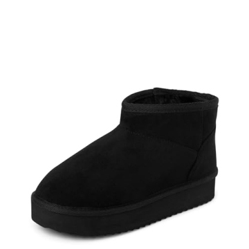 Mini Ankle Platform Boot for Girls with Faux-Fur