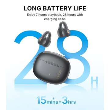 Edifier R1 Open-Ear True Wireless Earbuds - 28H Playtime