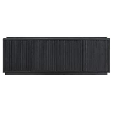 Henn&Hart Hanson TV Stand for 75" TVs in Black Grain