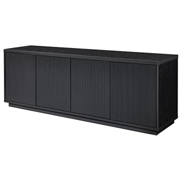 Henn&Hart Hanson TV Stand for 75" TVs in Black Grain