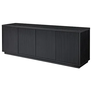 Henn&Hart Hanson TV Stand for 75" TVs in Black Grain