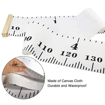 Mibote Baby Growth Chart Canvas for Kids' Rooms