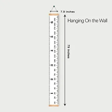 Mibote Baby Growth Chart Canvas for Kids' Rooms