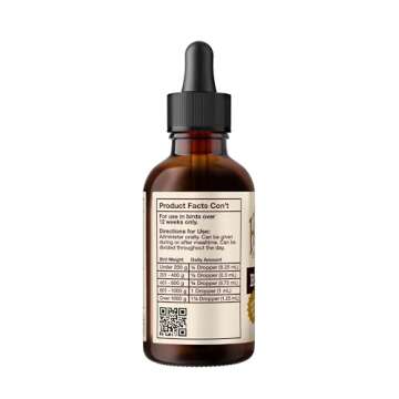 Organic Hemp Well Bird Hemp Oil – 2 Ounces. Parrot, Parakeet, Cockatiel and All Birds for Supporting Health, Feather Plucking, Destructive Behavior Reduction, Immune Support, and Relaxation.