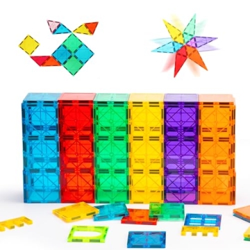 Gemmicc 100 PCS Magnetic Tiles STEM Educational Building Toys