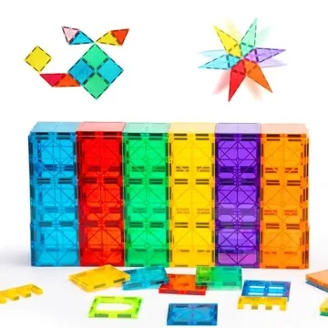 Gemmicc 100 PCS Magnetic Tiles STEM Educational Building Toys