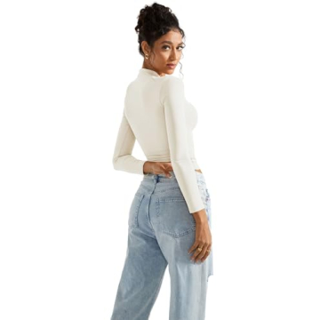 SUUKSESS Women’s Soft Turtle Neck Long Sleeve Top