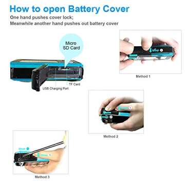 Underwater Camera 24MP Waterproof Digital for Snorkeling