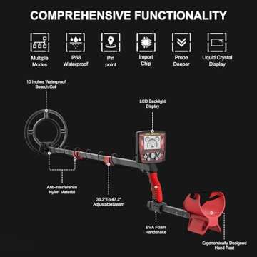 2024 Updated Metal Detector - Waterproof, Accurate & Versatile