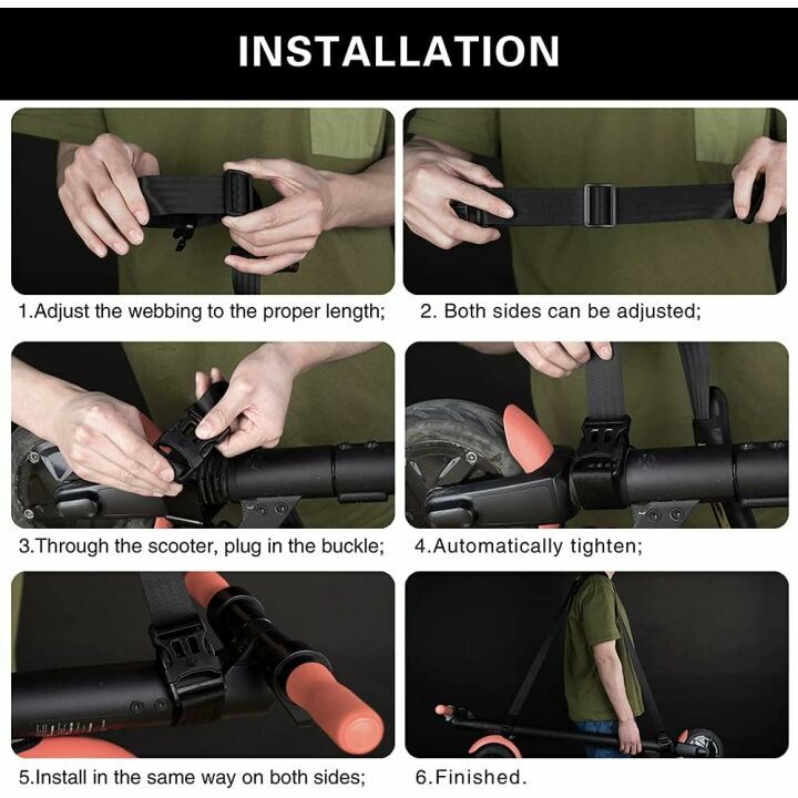 Rhinowalk Adjustable Scooter Carrying Strap for Kids