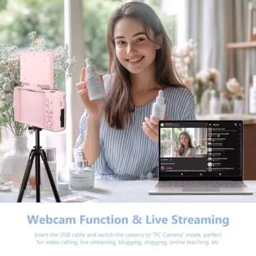 4K Digital Camera with Flip Screen and 18X Zoom