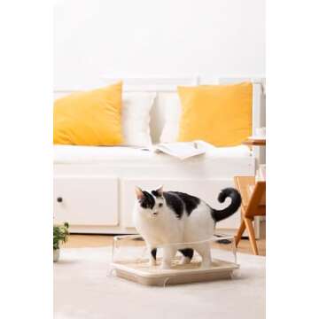 Emerging Green - Disposable Litter Box, Nature-Conscious Pan, Mobile Pet Tray, Travel Must-Have. Set of 5 Boxes, 16.5 x 12.5 x 2 in