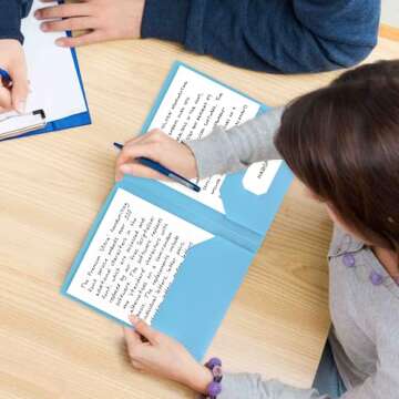 18 Pack Colored File Folders with Pockets and Business Card Holder, Pastel Decorative Pocket Folders for Documents, Cute Plastic Folders for Filing Cabinet, School, Office, Resume Portfolio