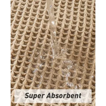 AMOAMI Waffle Bath Mat - Ultra Soft Non-Slip & Absorbent