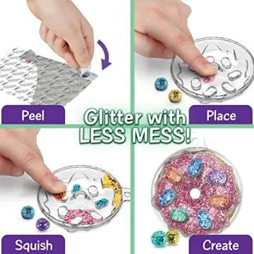 Crayola Glitter Dots Sparkle Charms Craft Kit for Kids