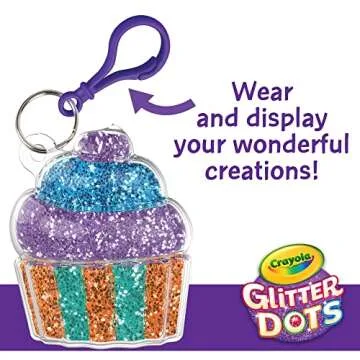 Crayola Glitter Dots Sparkle Charms Craft Kit for Kids
