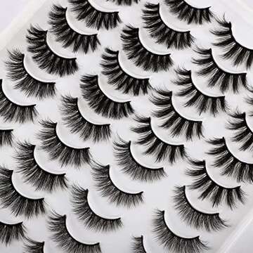 Fluffy Strip False Eyelashes - 20 Pairs 4 Styles