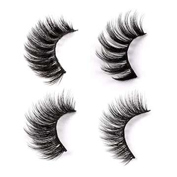 Fluffy Strip False Eyelashes - 20 Pairs 4 Styles