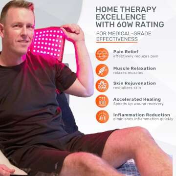 LOOKEE HealGlow Pro Medical Grade Red Light Therapy Belt - LED Technology - 60W Powerful Infrared Li...